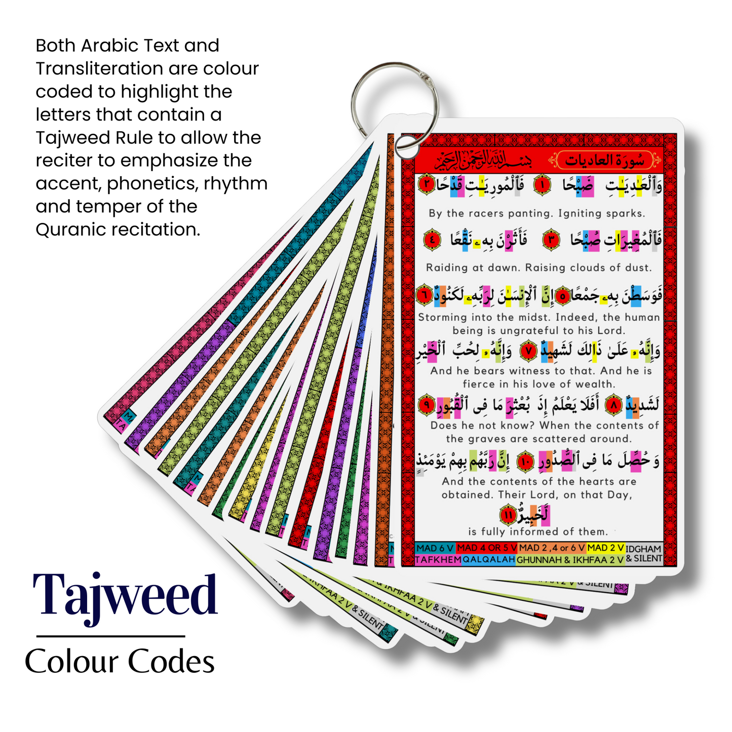 Short Surah Cards With Tajweed