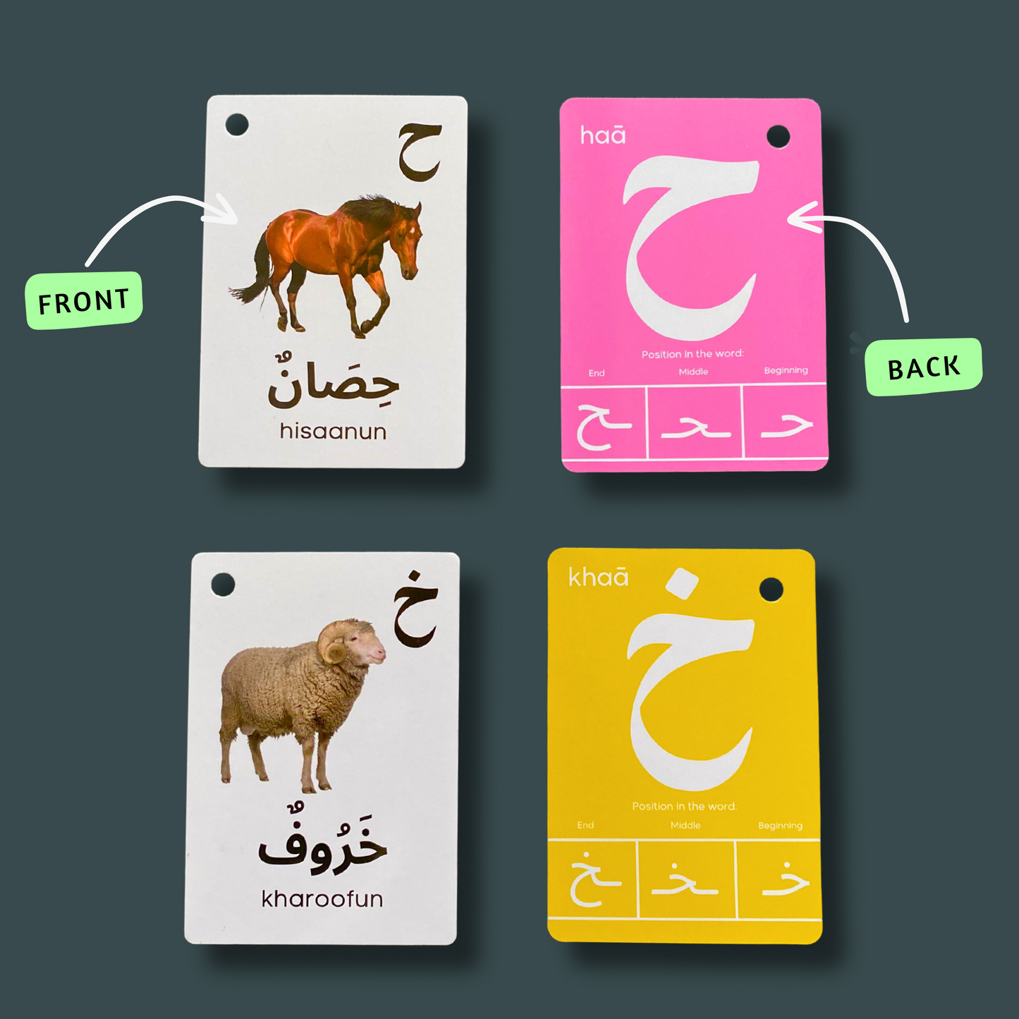 Arabic Alphabet Flash Cards