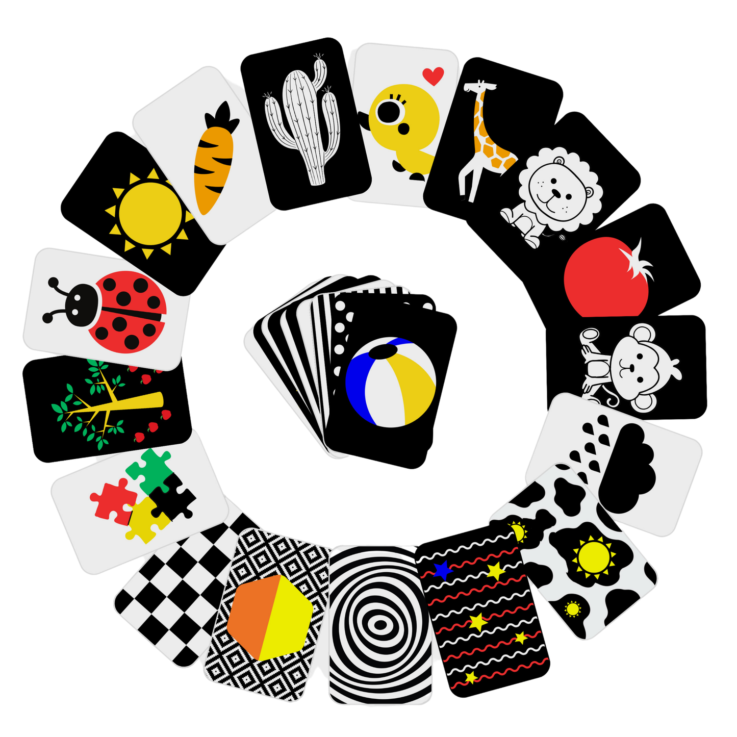 Black and White Sensory Cards