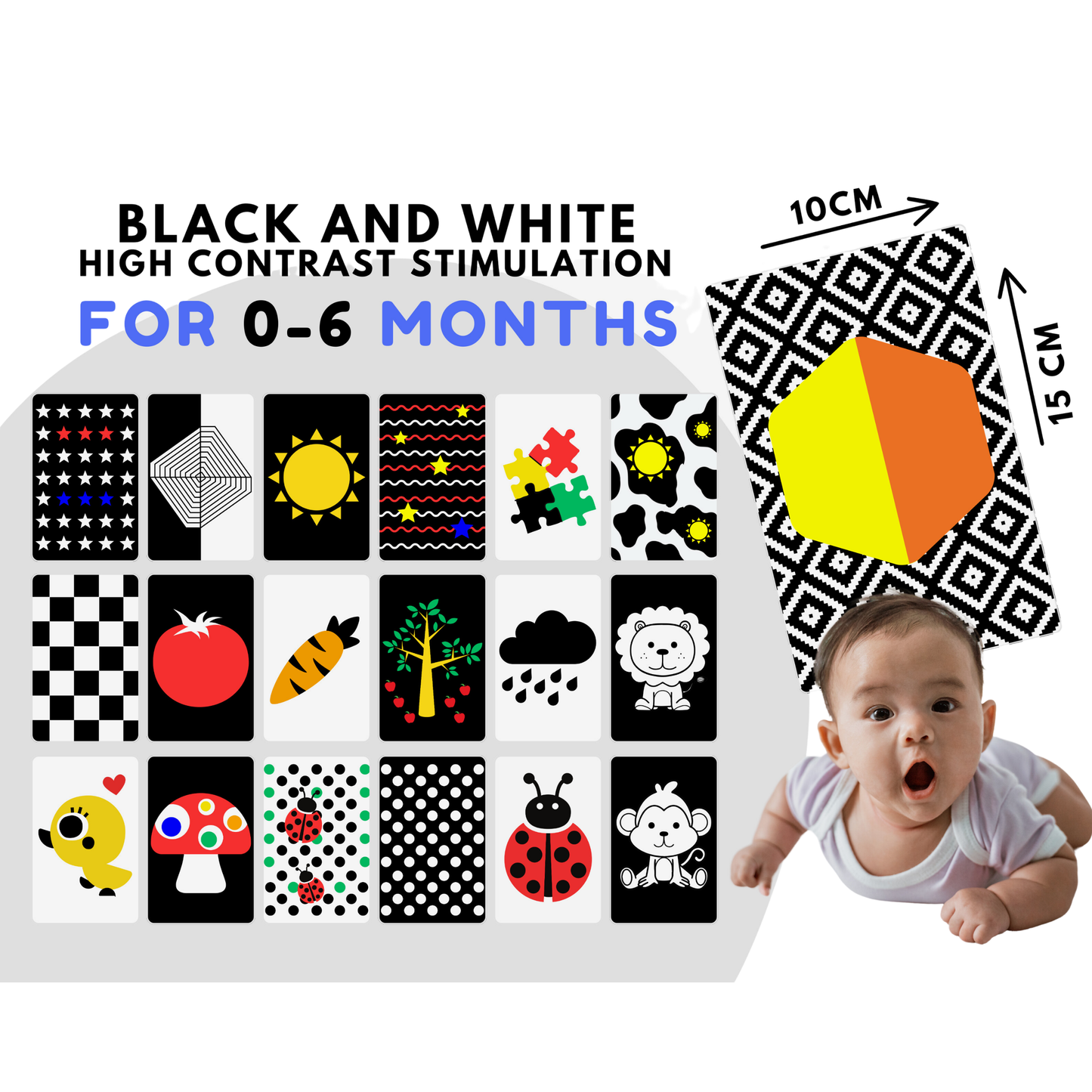 Black and White Sensory Cards