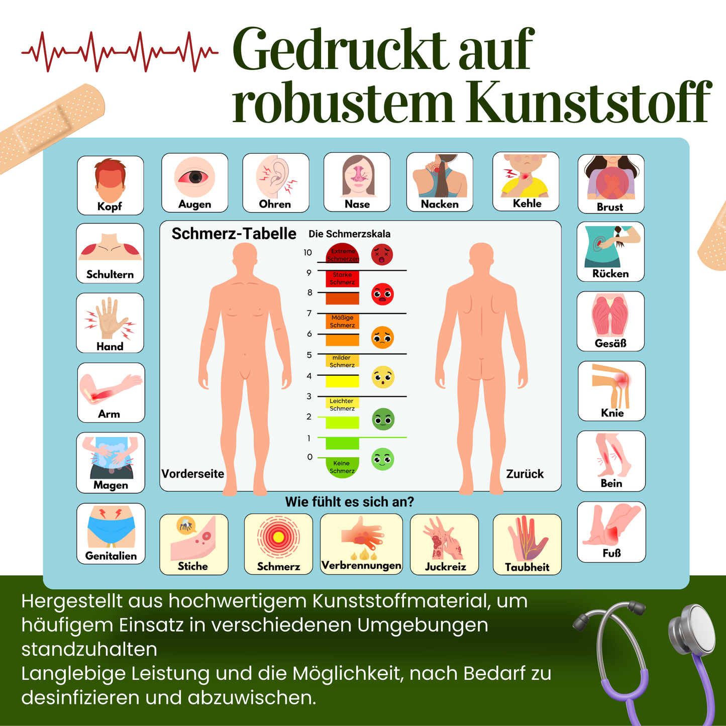 Kommunikationstafel für nonverbale Erwachsene