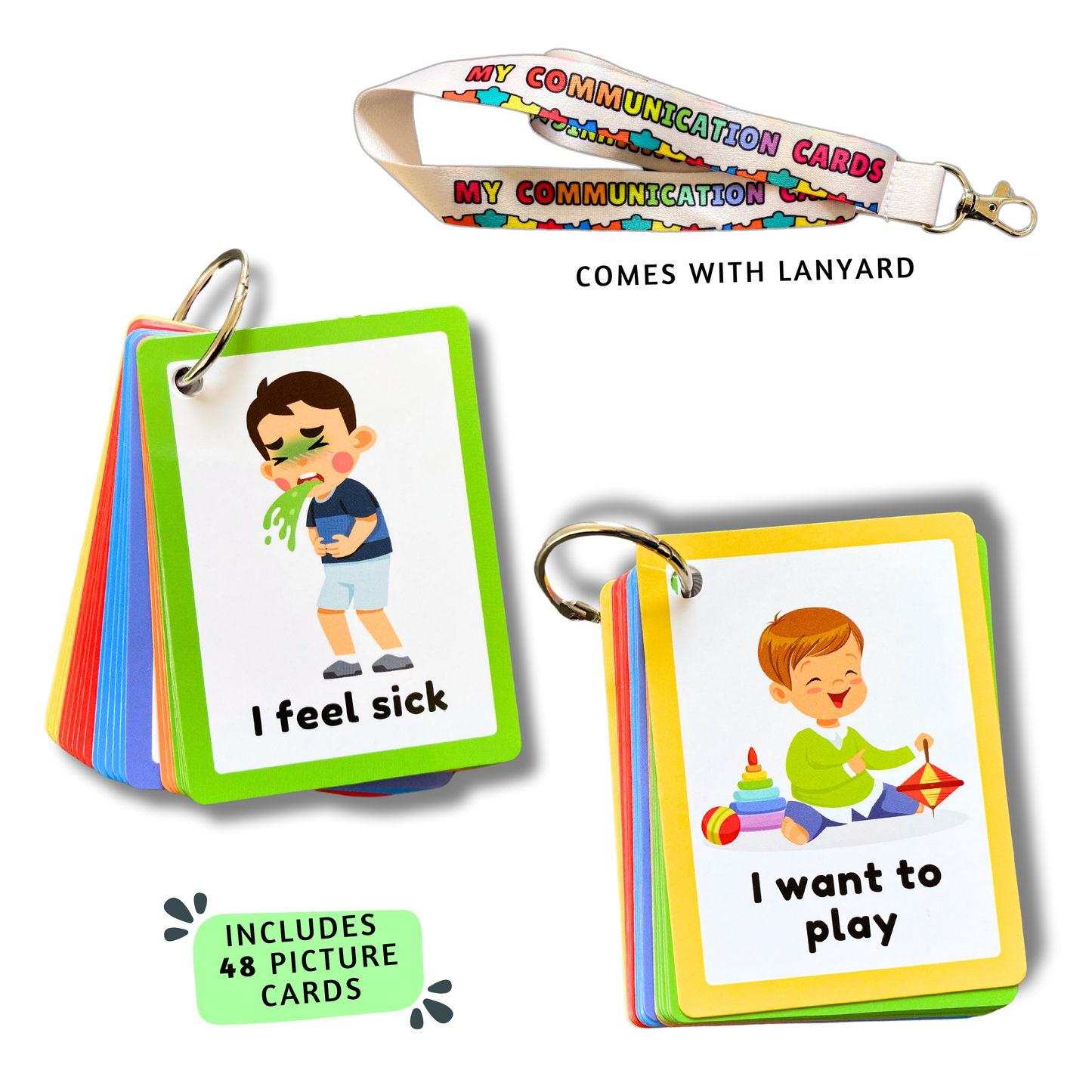 Communication Aid Lanyard Included