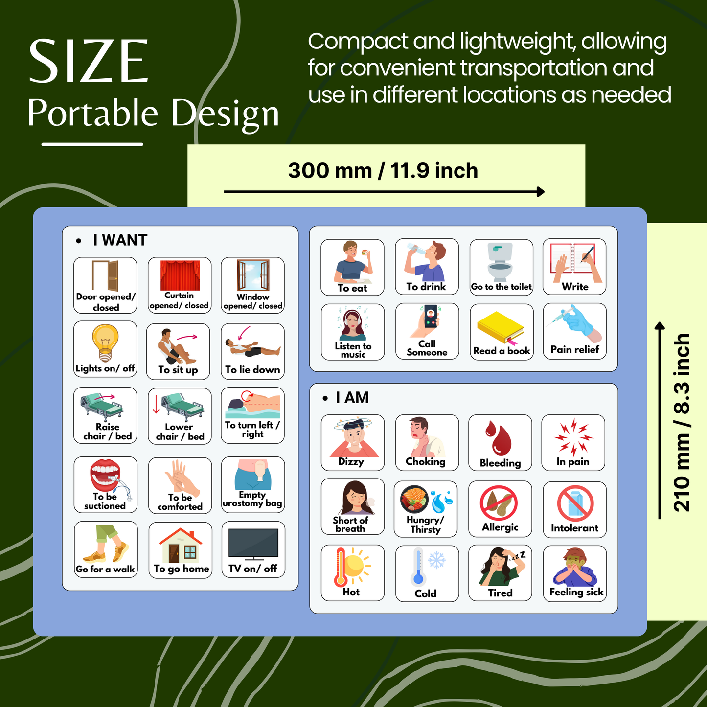 Communication Board for Non verbal Adults