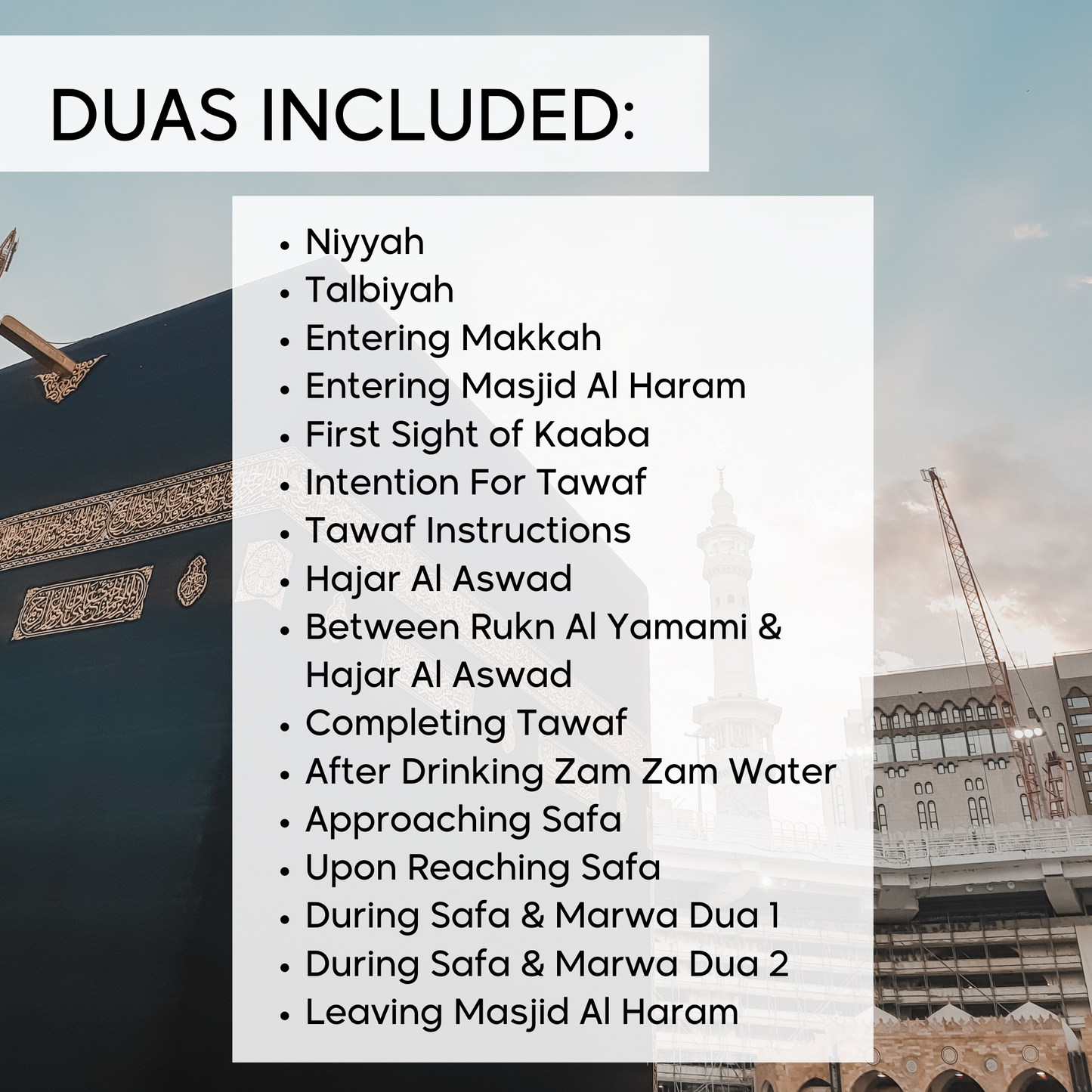 Umrah Dua Cards