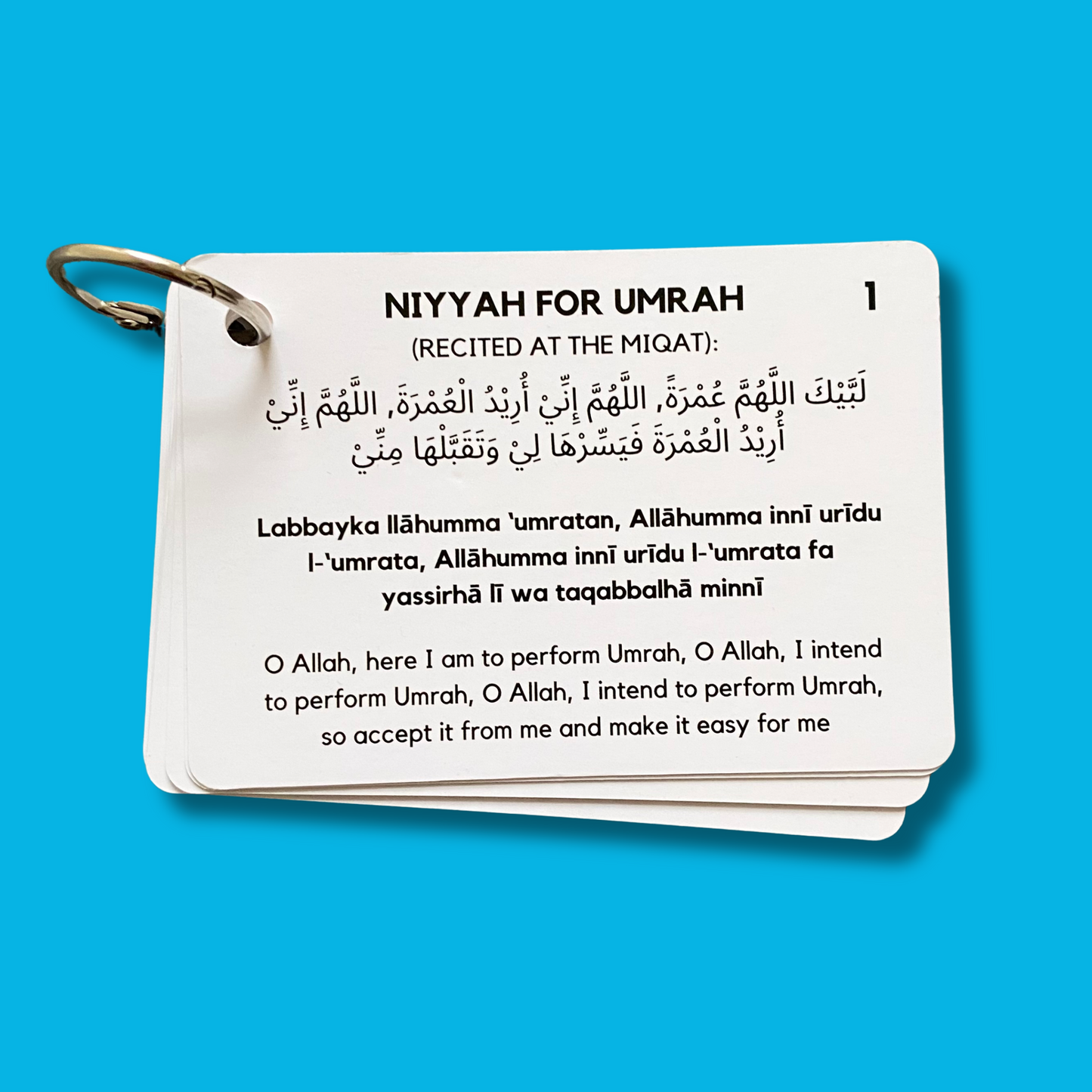 Umrah Dua Cards