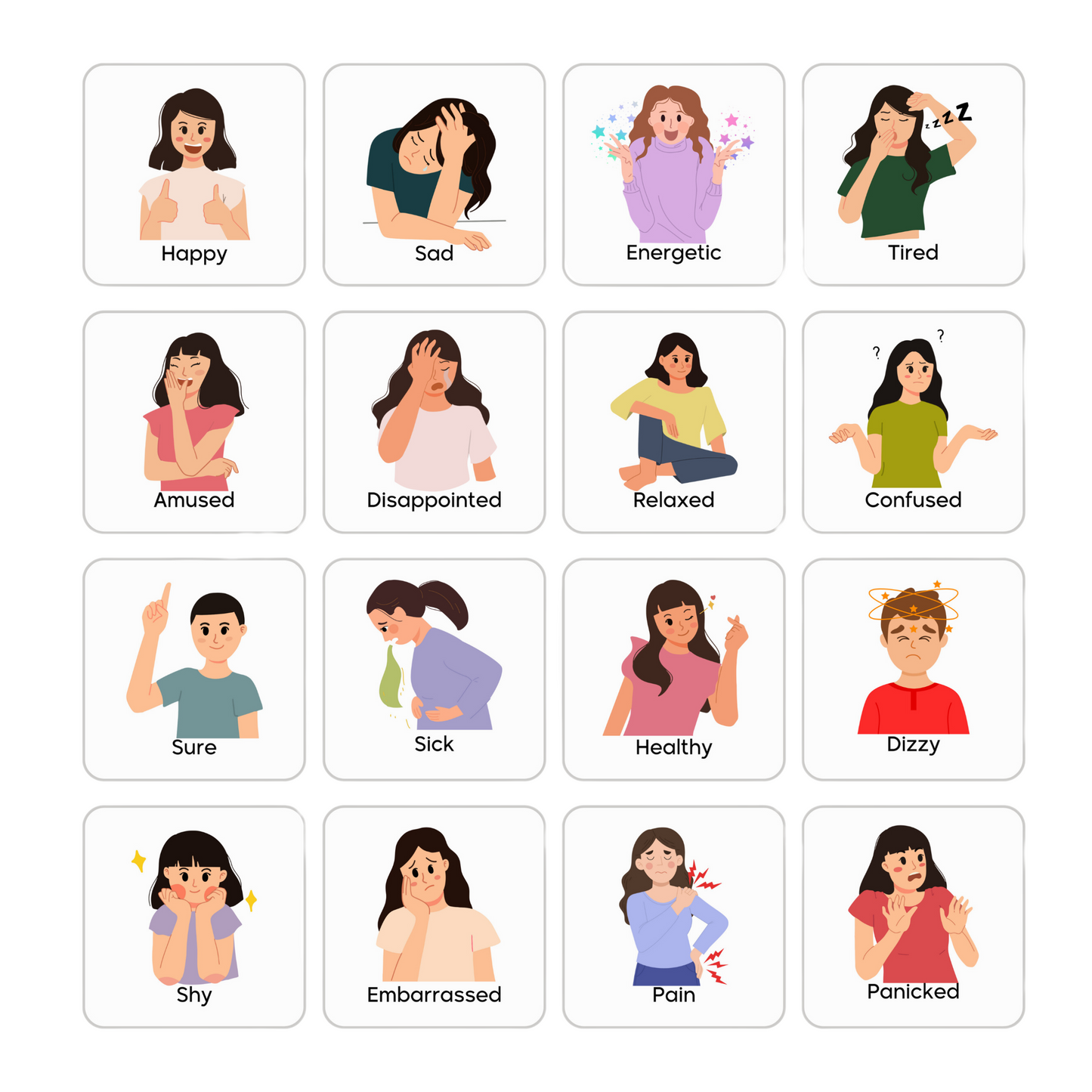 Emotions and Feelings Flash Cards