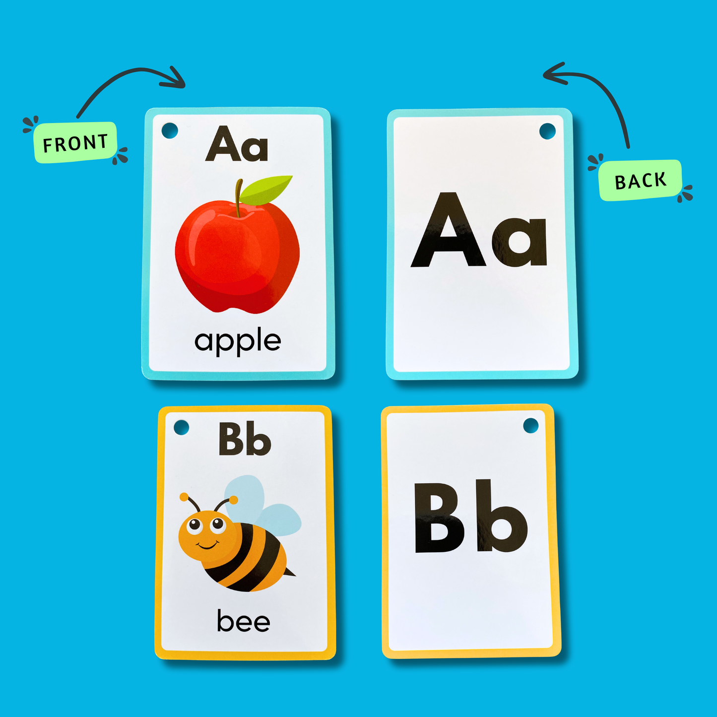 Alphabet Flash Cards - Animated Images