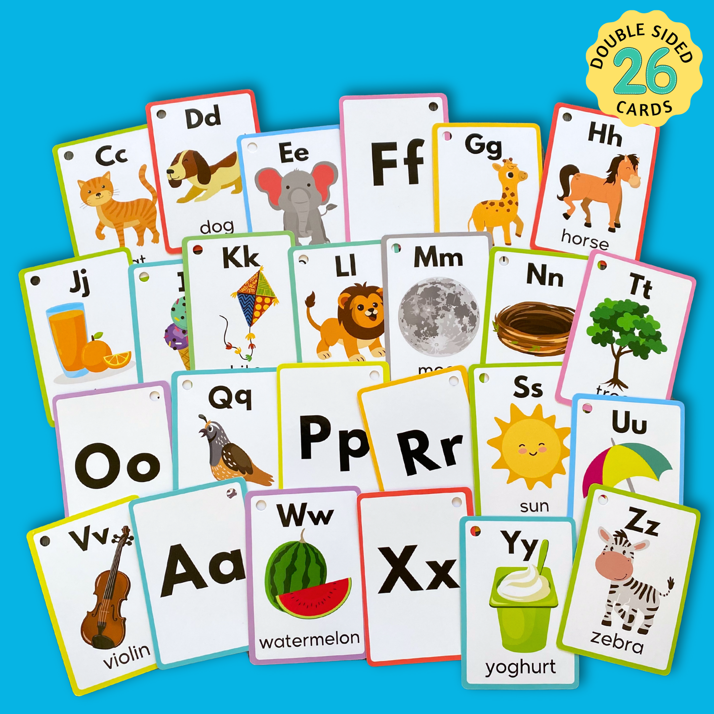 Alphabet Flash Cards - Animated Images